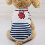 Classic Stripe Dog Shirt Cheap Dog Clothes For Small Dogs Summer Chihuahua Tshirt Cute Puppy Vest Yorkshire Terrier Pet Clothes daiiibabyyy