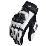 Daiiibabyyy Motorcycle Gloves black Racing Genuine Leather Motorbike white Road Racing Team Glove men summer winter