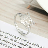 Skyrim Fox Ring Stainless Steel Animal Resizable Rose Gold Color Finger Rings Jewelry Wedding Anniversary Gifts for Women Friend daiiibabyyy