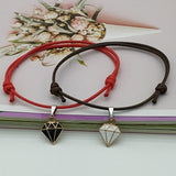 New Fashion Couple Bracelet Stitching Heart Bracelets Women Cute Cat Pendant Romantic Valentine's Day present for Lovers daiiibabyyy