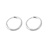 40mm 60mm 70mm 80mm Exaggerate Big Smooth Circle Hoop Earrings Brincos Simple Party Round Loop Earrings for Women Jewelry daiiibabyyy