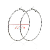 40mm 60mm 70mm 80mm Exaggerate Big Smooth Circle Hoop Earrings Brincos Simple Party Round Loop Earrings for Women Jewelry daiiibabyyy