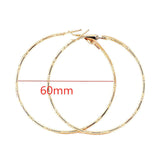 40mm 60mm 70mm 80mm Exaggerate Big Smooth Circle Hoop Earrings Brincos Simple Party Round Loop Earrings for Women Jewelry daiiibabyyy