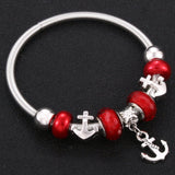 Dragonfly love Trendy Elastic metal beading  Bracelet Jewelry 6 Colors Snake Chain Bangles Beaded Bracelet Fit Jewelry daiiibabyyy