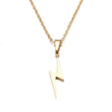 DOTIFI Stainless Steel Necklace Hot Lightning Necklaces For Women Protection Pendants For Girlfriend Gifts Rose Gold Jewelry daiiibabyyy