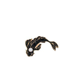 Pink/White/Black Koi Brooch Cute Goldfish Enamel Pin Denim Lapel Fish BadgeFamily Kid Blessing Gifts Friends Personality Jewelry daiiibabyyy