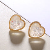 Korean White Acrylic Flower Petal Drop Earrings For Women's Fashion Statement Shell Flower Trend Alloy Pendant Earring Jewellery daiiibabyyy