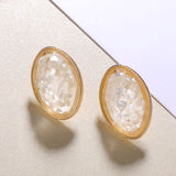 Korean White Acrylic Flower Petal Drop Earrings For Women's Fashion Statement Shell Flower Trend Alloy Pendant Earring Jewellery daiiibabyyy