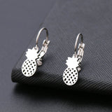 Fashion Earring World Map/Pineapple/Love Heart/Star Small Geometric Gift For Women Party Alentine's Day Stainless Steel Jewelry daiiibabyyy