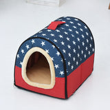 Dog Bed Winter Warm Kennel For Pet Puppy Nest Cat Sleeping Bag cama para cachorro House for cats Dog house bed daiiibabyyy