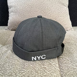 Vintage Dome Hat Mens Solid Color Velvet Beanies For Men Docker Sailor Crimping Brimless Skull Caps Casual Hip Hop Cap daiiibabyyy