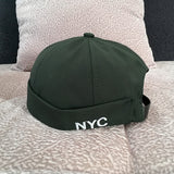 Vintage Dome Hat Mens Solid Color Velvet Beanies For Men Docker Sailor Crimping Brimless Skull Caps Casual Hip Hop Cap daiiibabyyy