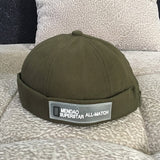 Vintage Dome Hat Mens Solid Color Velvet Beanies For Men Docker Sailor Crimping Brimless Skull Caps Casual Hip Hop Cap daiiibabyyy