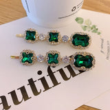 Upscale Luxurious Crystal Zircon Hair Clip Temperament Elegant Wild Hair Pins Leisure Prom Street Beat Personality Retro Hair Je daiiibabyyy