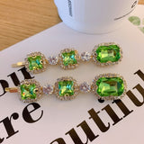 Upscale Luxurious Crystal Zircon Hair Clip Temperament Elegant Wild Hair Pins Leisure Prom Street Beat Personality Retro Hair Je daiiibabyyy