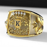 Huitan Party Men Rings Creative Watch Shaped Two Tone Design Rings For Men Wedding Ring With Size 6-14 Male Jewelry daiiibabyyy