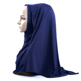 Fashion Pleated Stripe Scarf Women Muslim Jersey Hijabs Shawl hijeb femme Africa Headband Long Islam Underscarf Sjaal Bufandas daiiibabyyy