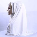 Fashion Pleated Stripe Scarf Women Muslim Jersey Hijabs Shawl hijeb femme Africa Headband Long Islam Underscarf Sjaal Bufandas daiiibabyyy