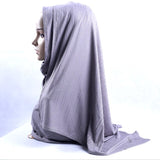 Fashion Pleated Stripe Scarf Women Muslim Jersey Hijabs Shawl hijeb femme Africa Headband Long Islam Underscarf Sjaal Bufandas daiiibabyyy