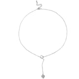 New fashion trendy jewelry copper heart chain link necklace gift for women girl daiiibabyyy
