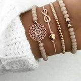 Tocona Bohemian Natural Stone Bead Bracelet Set for Women Luxury Gold Bracelets Female Gothic Indian Jewelry Accessories daiiibabyyy