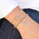 Tocona Bohemian Natural Stone Bead Bracelet Set for Women Luxury Gold Bracelets Female Gothic Indian Jewelry Accessories daiiibabyyy