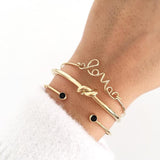 Tocona Bohemian Natural Stone Bead Bracelet Set for Women Luxury Gold Bracelets Female Gothic Indian Jewelry Accessories daiiibabyyy