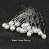 Women U-shaped Pin Metal Barrette Clip Hairpins Simulated Pearl Bridal Tiara Hair Accessories Wedding Hairstyle Design Tools daiiibabyyy