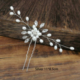 Women U-shaped Pin Metal Barrette Clip Hairpins Simulated Pearl Bridal Tiara Hair Accessories Wedding Hairstyle Design Tools daiiibabyyy