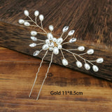 Women U-shaped Pin Metal Barrette Clip Hairpins Simulated Pearl Bridal Tiara Hair Accessories Wedding Hairstyle Design Tools daiiibabyyy