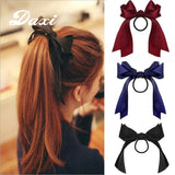 DAXI Bows Hair Accessories For Women Fashion Rubber For Girls Elastic Hair Bands ponytail holder Headbands Ropes Hair daiiibabyyy