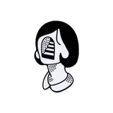 Skeleton Enamel Pins Movie Role Women Face Brooches Punk Dark Gothic Skeleton Skull Collection Badge Party Gifts For Women Men daiiibabyyy