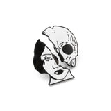 Skeleton Enamel Pins Movie Role Women Face Brooches Punk Dark Gothic Skeleton Skull Collection Badge Party Gifts For Women Men daiiibabyyy