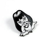 Skeleton Enamel Pins Movie Role Women Face Brooches Punk Dark Gothic Skeleton Skull Collection Badge Party Gifts For Women Men daiiibabyyy