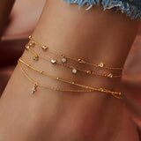 Vienkim New Vintage Cross Pendant Heart Anklets For Women Multilayers Beads Chain Anklet 2020 Bracelet on Leg Foot Beach Jewelry daiiibabyyy