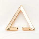 Fashion Gothic Triangle earrings Unisex Punk Rock copper Men Women Ear Stud Earrings Pierced Push-Back Ear Plug Buckle jewelry daiiibabyyy