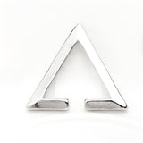 Fashion Gothic Triangle earrings Unisex Punk Rock copper Men Women Ear Stud Earrings Pierced Push-Back Ear Plug Buckle jewelry daiiibabyyy