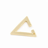 Fashion Gothic Triangle earrings Unisex Punk Rock copper Men Women Ear Stud Earrings Pierced Push-Back Ear Plug Buckle jewelry daiiibabyyy