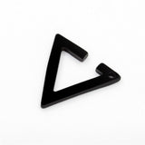 Fashion Gothic Triangle earrings Unisex Punk Rock copper Men Women Ear Stud Earrings Pierced Push-Back Ear Plug Buckle jewelry daiiibabyyy