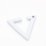 Fashion Gothic Triangle earrings Unisex Punk Rock copper Men Women Ear Stud Earrings Pierced Push-Back Ear Plug Buckle jewelry daiiibabyyy