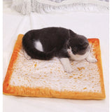 1pcsNew Comfort Pet Cat Dog Sleeping Bed Mat Cat Soft Warm Flannel Blanket Poached Egg Novelty Sleep Pad Pizza Sleeping Blankets daiiibabyyy