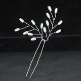 Women U-shaped Pin Metal Barrette Clip Hairpins Simulated Pearl Bridal Tiara Hair Accessories Wedding Hairstyle Design Tools daiiibabyyy