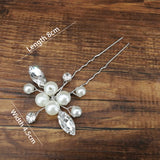 Women U-shaped Pin Metal Barrette Clip Hairpins Simulated Pearl Bridal Tiara Hair Accessories Wedding Hairstyle Design Tools daiiibabyyy