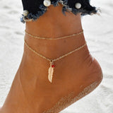 LETAPI 3pcs/set Gold Color Simple Chain Anklets For Women Beach Foot Jewelry Leg Chain Ankle Bracelets Women Accessories daiiibabyyy