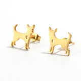 Multiple Minimalist Stud Earrings for Women Female Stainless Steel Animals Cute Earrings Carnations Jewlery Accessories daiiibabyyy
