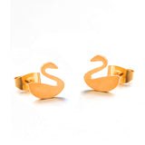 Multiple Minimalist Stud Earrings for Women Female Stainless Steel Animals Cute Earrings Carnations Jewlery Accessories daiiibabyyy