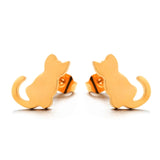 Multiple Minimalist Stud Earrings for Women Female Stainless Steel Animals Cute Earrings Carnations Jewlery Accessories daiiibabyyy