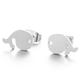 Multiple Minimalist Stud Earrings for Women Female Stainless Steel Animals Cute Earrings Carnations Jewlery Accessories daiiibabyyy
