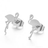 Multiple Minimalist Stud Earrings for Women Female Stainless Steel Animals Cute Earrings Carnations Jewlery Accessories daiiibabyyy