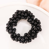 Elegant Lady Rubber Band Rope Pearl Hair Ring Girls Beaded Scrunchies Rubber Bands Ponytail Hair Accessories Elastic Headband daiiibabyyy